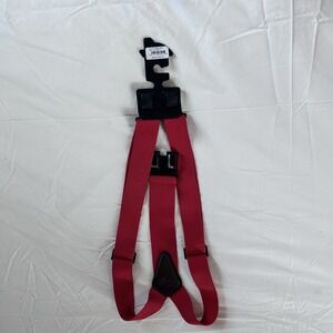 New Dickies Work Suspenders Red Y-Back Heavy Duty Adjustable